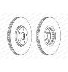 Гальмівний диск FERODO DDF1957RC-1