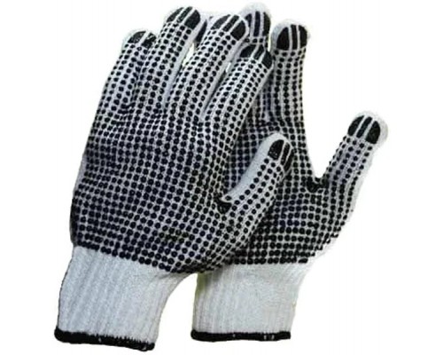 Захисні рукавиці Werk ХБ натур., чорна крапка 2 сторони (WE2119H)