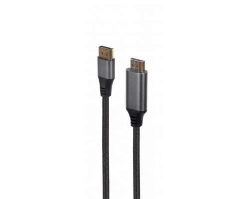 Кабель мультимедійний DisplayPort to HDMI 1.8m 4K 60Hz Cablexpert (CC-DP-HDMI-4K-6) Кабель мультимедійний DisplayPort to HDMI 1.8m 4K 60Hz Cablexpert (CC-DP-HDMI-4K-6)