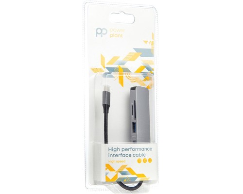Концентратор USB Type-C to 3*USB 3.0 Ports + TF/SD Card Reader PowerPlant (CA912100) Концентратор USB Type-C to 3*USB 3.0 Ports + TF/SD Card Reader PowerPlant (CA912100)