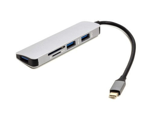 Концентратор USB Type-C to 3*USB 3.0 Ports + TF/SD Card Reader PowerPlant (CA912100) Концентратор USB Type-C to 3*USB 3.0 Ports + TF/SD Card Reader PowerPlant (CA912100)