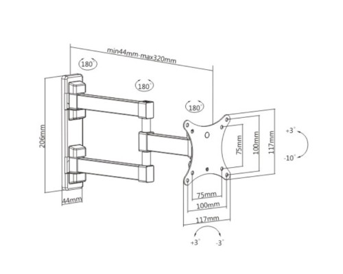 Кронштейн ITech LCD33B