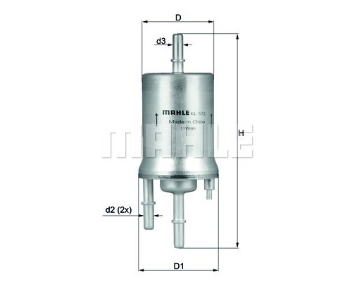 Фільтр паливний KOLBENSCHMIDT KL572