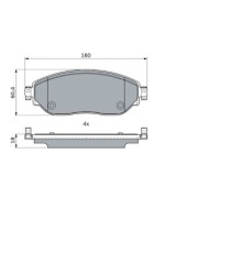 Гальмівні колодки Bosch 0 986 494 741