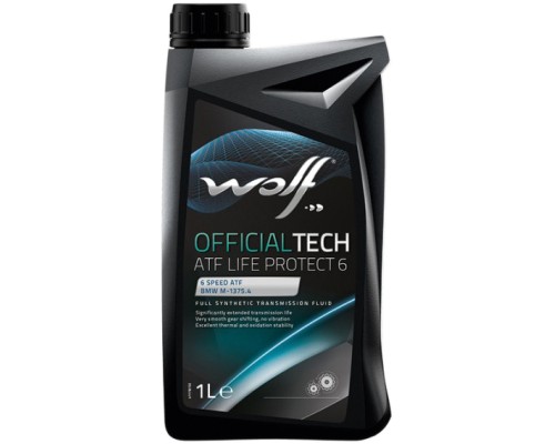 Трансмісійна олива Wolf OFFICIALTECH ATF LIFE PROTECT 6 1л (8305900)