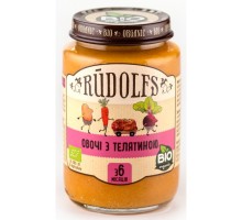 Дитяче пюре Rudolfs Телятина з овочами 190 г (4751017940235)