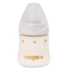 Пляшечка для годування Suavinex Couture, 150 мл, 0+ біла (304131)