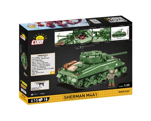 Конструктор Cobi Company of Heroes 3 Танк M4 Шерман, 615 деталей (COBI-3044)