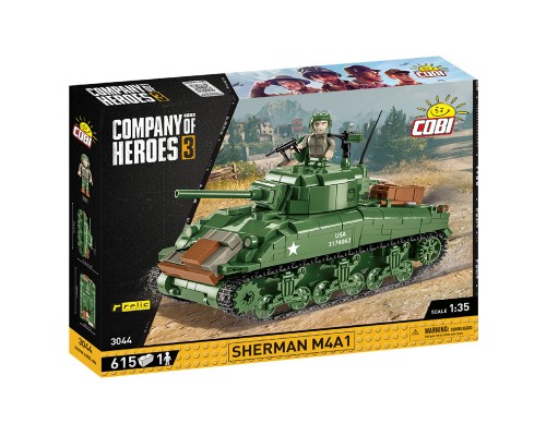 Конструктор Cobi Company of Heroes 3 Танк M4 Шерман, 615 деталей (COBI-3044)
