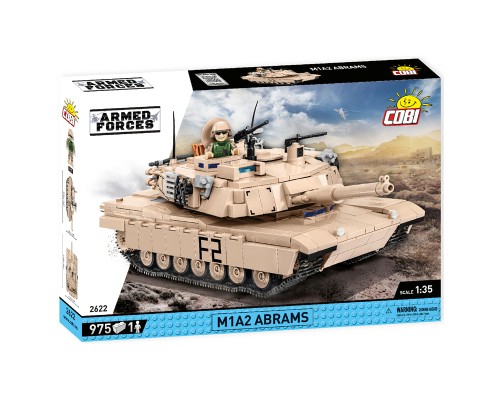 Конструктор Cobi Танк M1A2 Абрамс, 975 деталей (COBI-2622)