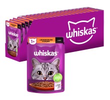 Вологий корм для кішок Whiskas Домашній птах у соусі 85 г (5900951302015)