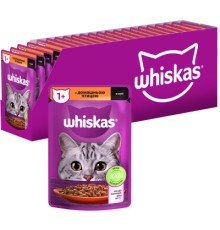Вологий корм для кішок Whiskas Домашній птах у соусі 85 г (5900951302015)