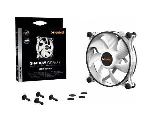 Кулер до корпусу Be quiet! SHADOW WINGS 2 PWM White (BL089)