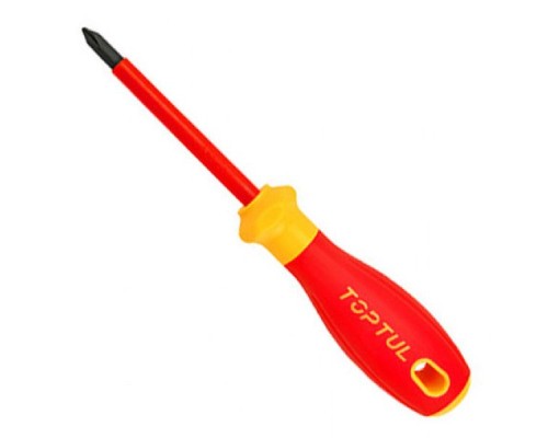 Викрутка Toptul діелектрична хрестова PH1x80мм (1000V) VDE Pro-Plus Series (FBEF0108V4)
