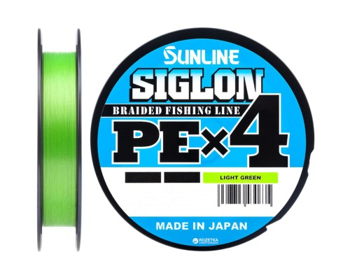 Шнур Sunline Siglon PE н4 150m 0.6/0.132mm 10lb/4.5kg Light Green (1658.09.04)