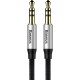 Кабель мультимедійний Jack 3.5mm Yiven M30 M/M 1.5m silver-black Baseus (CAM30-CS1)