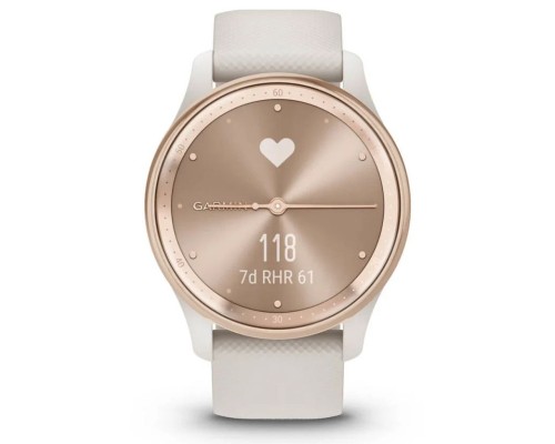 Смарт-годинник Garmin vivomove Trend, WW, White Cream, Silicone, GPS (010-02665-01)