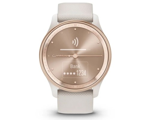 Смарт-годинник Garmin vivomove Trend, WW, White Cream, Silicone, GPS (010-02665-01)