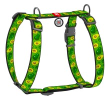Шлея для собак WAUDOG Nylon з QR паспортом анатомічна H-подібна 