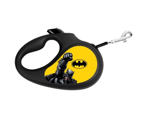 Повідок для собак WAUDOG R-leash Бетмен Жовтий світловідбиваюча стрічка M 5 м (8125-1002-01)