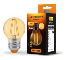 Лампочка Videx LED Filament G45FA 4W E27 2200K бронза (VL-G45FA-04272)