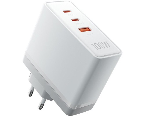 Зарядний пристрій Vention 3xUSB 100W GaN (2хUSB-C+USB-A) white (FEGW0-EU)