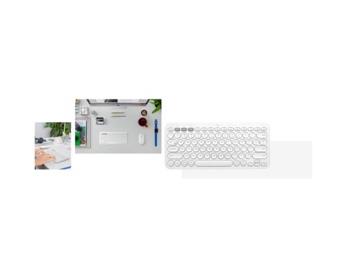 Клавіатура Logitech K380s Multi-Device Bluetooth UA White (920-011852)