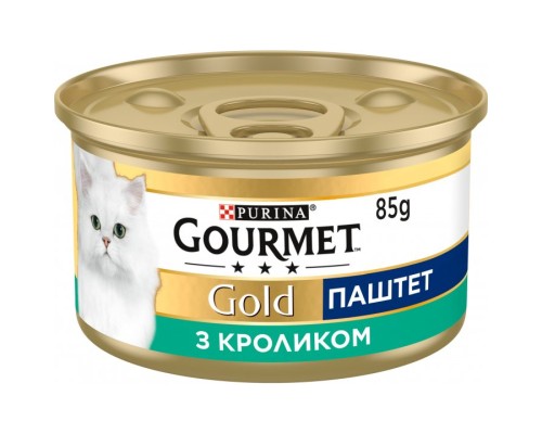 Паштет для котів Purina Gourmet Gold. З кроликом 85 г (7613033728747) Паштет для котів Purina Gourmet Gold. З кроликом 85 г (7613033728747)