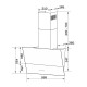 Витяжка кухонна GRANADO Vivares 613-1100 grafito glass (GCH316399)