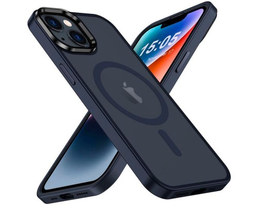 Чохол до мобільного телефона 2E Basic Apple iPhone 15 Ultra Soft Touch MagSafe Cover Dark Blue (2E-IPH-15U-OCLS-DB)