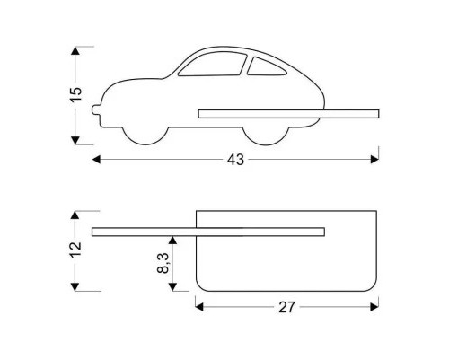 Світильник Candellux CAR (21-85085)