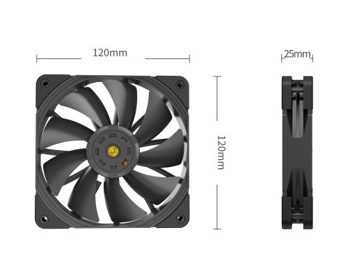 Кулер до корпусу PcCooler P120 Pro BK