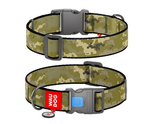 Нашийник для тварин WAUDOG Nylon з QR паспортом 