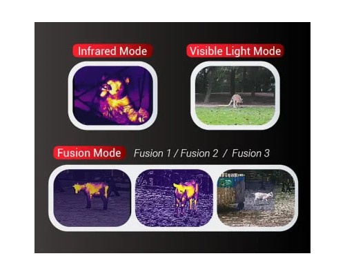 Монокуляр Guide тепловізійний/цифровий TL450 3,2-12,8x50 400х300@12μm з далекоміром (TL450)