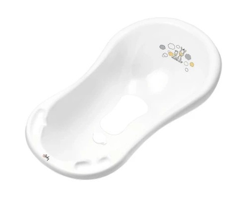 Ванночка Maltex Зебра 84 біла зі зливом (3910451)