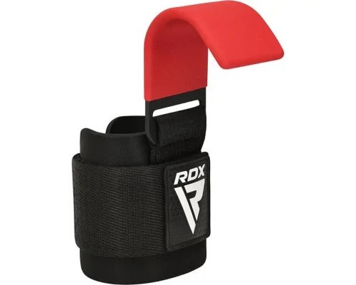 Гаки для тяги на зап'ястя RDX W5 Gym Hook Strap Red Plus (WAN-W5R+)