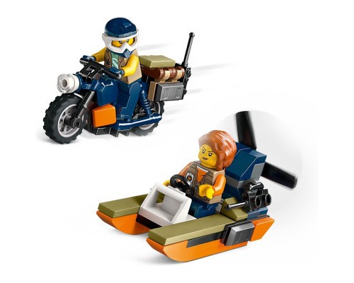 Конструктор LEGO City Вертоліт у базовому таборі для дослідження джунглів (60437)