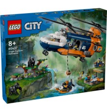 Конструктор LEGO City Вертоліт у базовому таборі для дослідження джунглів (60437)