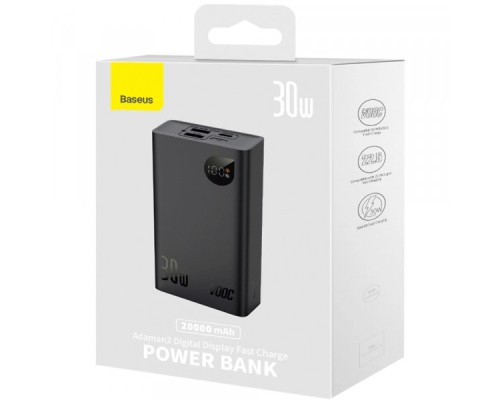 Батарея універсальна Baseus Adaman 2 20000mAh 30W, PD, QC/3.0, SCP, Oppo Super VOOC (PPAD050101) 