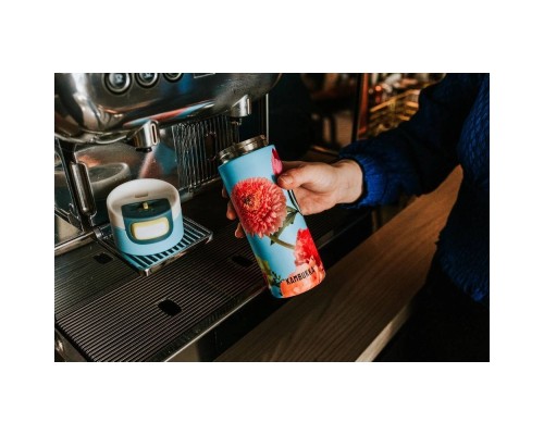 Термокружка Kambukka Etna 500 мл блакитний з квітами (11-01044)