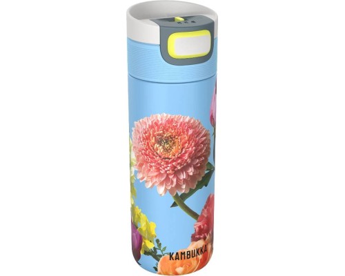 Термокружка Kambukka Etna 500 мл блакитний з квітами (11-01044)