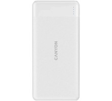 Батарея універсальна Canyon PB-109 10000 mAh PD/18W QC/3.0/20W White (CNE-CPB1009W) 