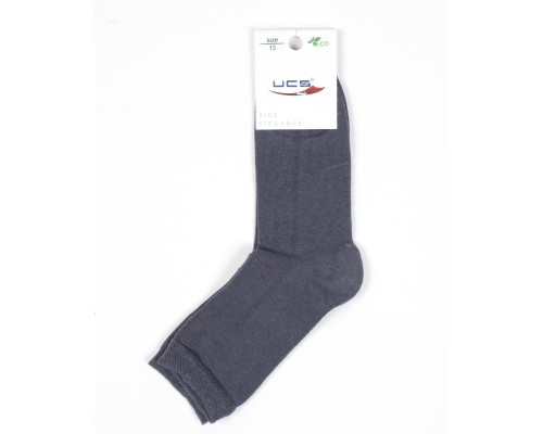 Шкарпетки дитячі UCS Socks однотонні (M0C0101-0167-М-13-gray)