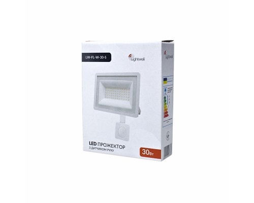 Прожектор Lightwell LW-FL-W-20-S 20 W з датчиком руху