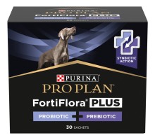 Пробіотична добавка для тварин Purina Pro Plan FortiFlora Plus Для собак та цуценят для підтримки нормальної мікрофлори кишківника 30 x 1.5 г (8445290504937)