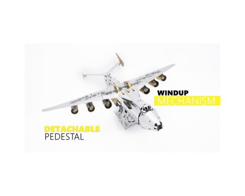 Конструктор Metal Time Колекцiйна модель Ukrainian Dream Exclusive Edition Ан-225 Мрія зібрана двокольорова (MT001EE/READY)