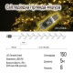 Гірлянда ColorWay Мішура LED 150 5 м 8 функцій теплий колір USB (CW-G-150L5U)