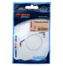 Повідець Ukrspin Orange Spinning титан з вертлюгом 12см 3кг(6lb)/0.2мм (1590.02.58)