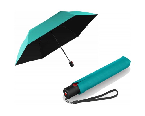 Парасоля Knirps U.200 Ultra Light Duomatic Turquoise Black UV Coating (Kn95 2200 1340)