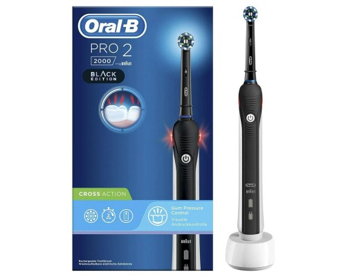 Електрична зубна щітка Oral-B PRO2 2000 D 501.513.2 BK Cross Action